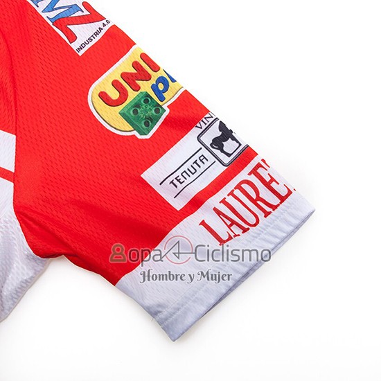 Androni Giocattoli Ropa Ciclismo Culotte Corto 2019 Hombre Mangas Cortas Naranja y Blanco